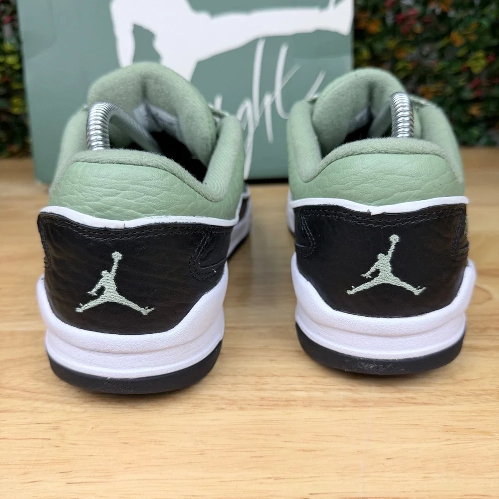 Nike Jordan Flight Court Oil Green Black White Sneakers Shoes IH4092-386 Mens 8